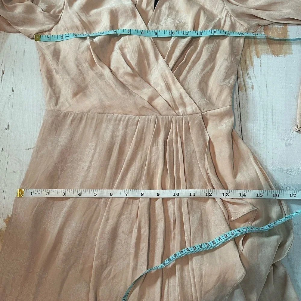 BCBGMAXAZRIA Faux Wrap Mini Floral Cocktail Party Dress Size US 2 - Picture 8 of 12